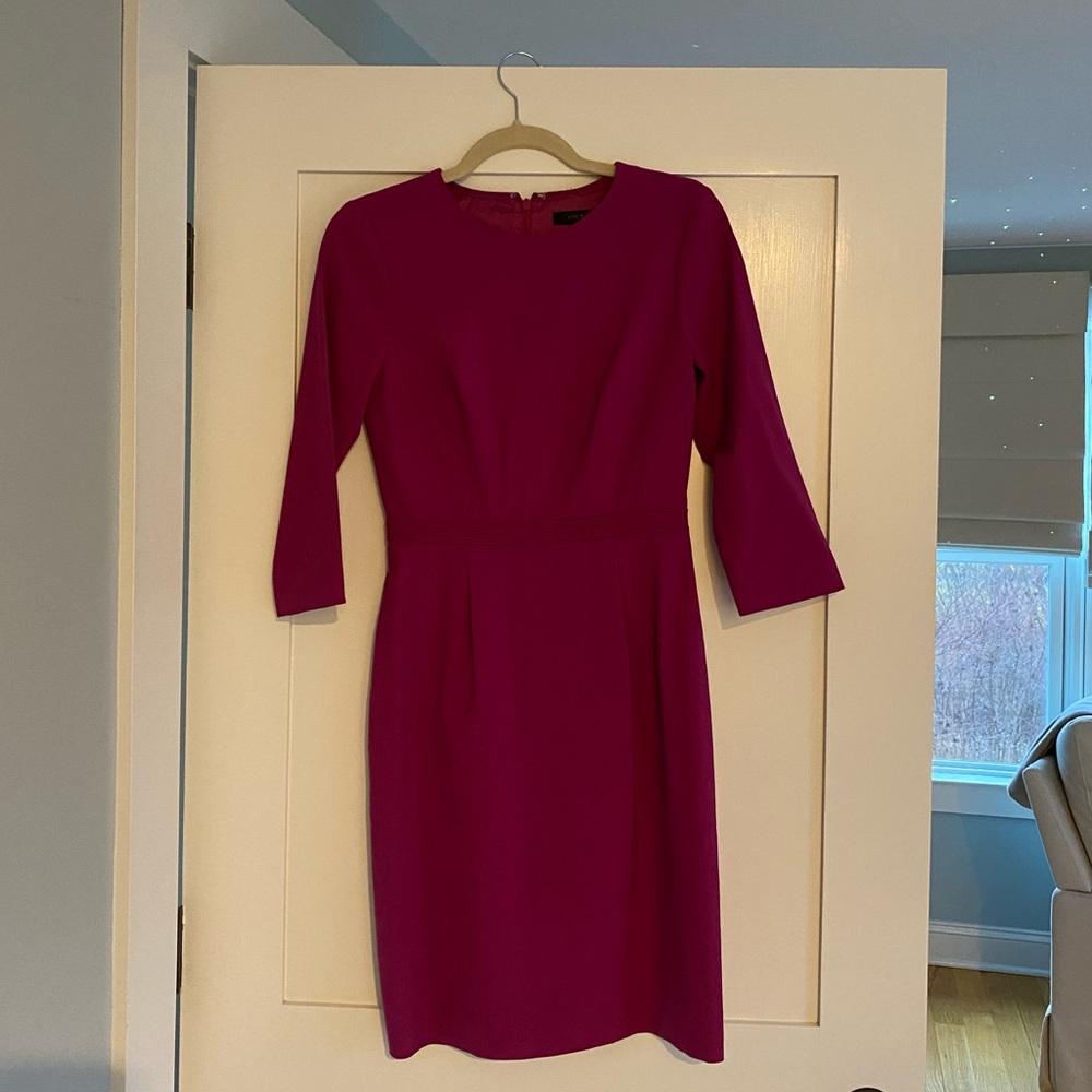 J. Crew sheath dress in fuschia